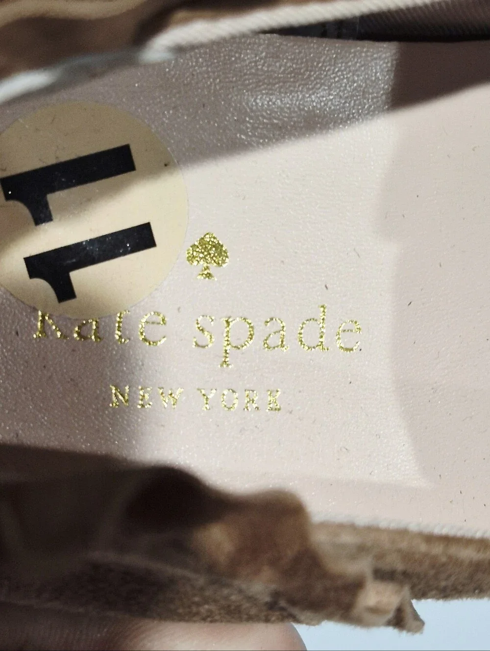 kate spade Brown Suede Slip-On Sneakers with Ruffle Trim Size 11